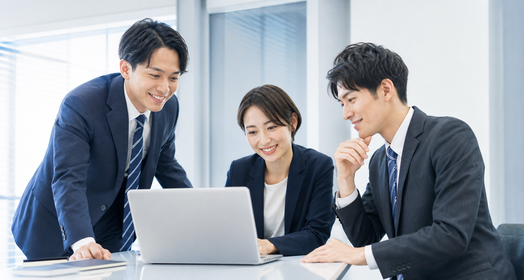 採用情報を紹介する若手職員のチーム